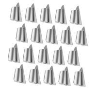 Veemoon Protège-Pouces Accessoires la Cuisine Acier Inoxydable Lot de 20 Protection pour Ongles et Doigts pour Découper Éplucher Légumes et Fruits