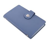 Veemoon PU Classeur D'économies pour Organiser et Protéger Bleu avec Compartiments Multiples et Design Portable les Billets et Pièces au Quotidien