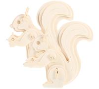 Veemoon Puzzle 3D en Bois Écureuil 2pcs pour Garçon et Filles Design Détaillé, Éducatif Améliorant la Concentration et Effet Décoratif