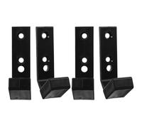 Veemoon Rack Musculation Mural 4 Pièces Crochets Suspendre pour Haltères Support de Rangement pour Barres de Poids en Salle de Sport Privée Design Léger et Pratique