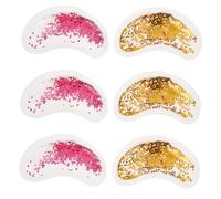 Veemoon Rafraîchissants Yeux U Shape Lot de 6 Gel Réutilisable Anti-Enflure pour Adultes Apaisant Yeux Fatigués Packs de Glace