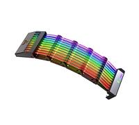 Veemoon Rallonge Alimentation RGB Câble Extension Broches ATX Câble Gainé RGB pour Carte Mère Connecteur Argb Sync pour Pc