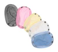 Veemoon Rallonge de Body Bébé 5 Pièces Extensions Coton Doux Rallonges à Boutons-Pression Pratique pour Combinaisons Confortable et Respirant Utilisation pour Nourrissons