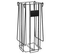 Veemoon Ramasse-balles de Tennis Portable en Acier Inoxydable, Panier de Ramassage Pickleball Conteneur Intégré, Équipement de Court Facile à Utiliser pour Sport en Plein Air