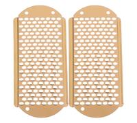 Veemoon Râpe à Pieds Enlève Peau Morte pour Pédicure en Acier Inoxydable 2pcs Séparateur D'ongles D'orteils Maniement Facile, pour Usage à Domicile et Voyage