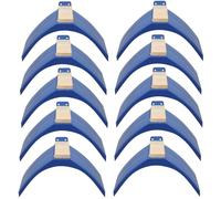 Veemoon Râtelier à Pigeons en Bois et PP Poli, Confortable et Lisse, Lot de 10 Pièces, Support de Repos Naturel pour Pigeons et Perroquets en Phase de Repos