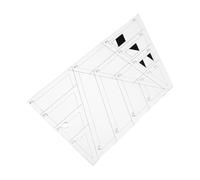 Veemoon Règle de Courtepointe Transparent Acrylique Gabarit Trapèze pour Couture et Patchwork Outil de Mesure Précis pour Projets de Couture DIY