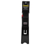 Veemoon Règle de Hauteur Rétractable Mesure Précise en ABS/PVC 2 Mètres Portable Noire pour Garçon et Filles et Adultes Maison ou