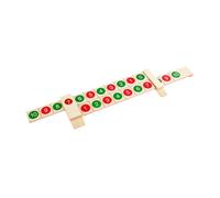 Veemoon Règle Mathématique Bois Éducative pour Garçon Fille Dapprentissage Montessori Portable Outil de Calcul Bois pour Développement de
