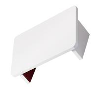 Veemoon Repose Bois Ergonomique Inclinable Repose Non Glissant pour Bureau et Maison Support Pratique pour Soulager Jambes et Blanc Chaud