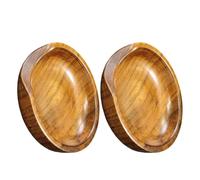 Veemoon Repose-cuillère Bois Rond Naturel pour Cuisine Porte Ustensiles Pratique et Résistant pour Table et Plan de Travail