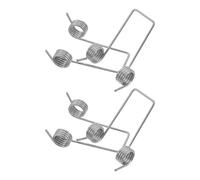 Veemoon Ressort de Torsion Métallique Robuste pour Couvercle de Poubelle, 4 Pièces 1,0 X 8 X 4 Mm, Ressorts Double Torsion Silencieux et Solide, Compatibles Entretien Maison et