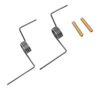 Veemoon Ressorts de Porte de Réfrigérateur en Métal 1,2 Mm 2 Pièces avec Tube en Cuivre, Ressorts de Torsion pour Réparation et Remplacement de Poignée Intérieure, Accessoires pour Frigo