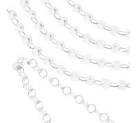 Veemoon Rideau de Perles Cristal 14mm Octogonales 5pcs pour Porte Intérieur Décoration Mariage Perles Lisses et Brillantes Projetant Arc-en-Ciel