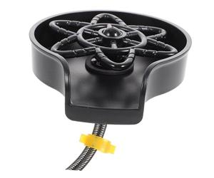 Veemoon Rince-verres Automatique pour Évier Cuisine, Lave-gobelets à Jet Multi-angles en Abs Résistant la Chaleur, Fonction Pressurisée, Usage Professionnel et Domestique, Kit