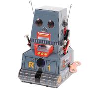Veemoon Robot Jouet en Étain Robot Jouet Vintage en Métal Jouet D'horlogerie Classique Robot Mécanique Classique Robot à Remonter Rétro Jouet Robot Classique Fer Blanc Enfant Modèle