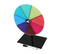 Veemoon Roue de Jeu Rotative Acrylique avec Emplacements Effaçables pour Fêtes Tirages au Sort et Animations Bar Roulette de Table Polyvalente pour Événements et Divertissements