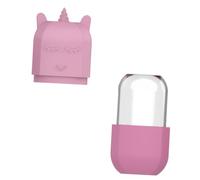 Veemoon Rouleau de Glace en Silicone Mini Licorne pour Massage Facial Rose Réutilisable pour Soin Peau Femmes Détente Visage et Yeux