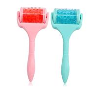 Veemoon Rouleau De Massage Facial Masseur Visage Taille Moyenne Glace Rafraîchissante Soulagement Gonflement Femmes Usage Portable Perles Roses