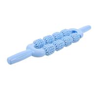 Veemoon Rouleau de Massage pour Mollets à Picots Bâton Portable Bleu Ciel à 8 Roues Soulagement Musculaire pour Coureurs et Athlètes Rouleau Souple Multifonction pour Yoga et