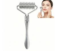 Veemoon Rouleau Massage Ridoki Visage Rouleau De Massage D'Aiguille Outil De Massage Des Tissus Profonds MéTal Pour Absorption De La Lotion DéTente Musculaire - Et Raffermissement De La Peau