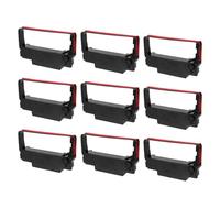 Veemoon Ruban Encreur de Remplacement Noir et Rouge pour Caisse Enregistreuse Erc30/34, Compatible Tm-u220 U230 U210 Tm-u370 U300c Erc38, 24 Pièces, en Nylon Abs pour Impression Précise