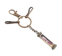 Veemoon Sablier Porte Clé Métal Pendentif Sablier Rétro Accessoire de Sac pour Hommes et Femmes Décoration Unique et Cadeau Anniversaire