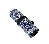Veemoon Sac à Crayons Enroulable Toile Trousse à Dessin Pratique avec Motif Imprimé Organisateur de Crayons de Couleur Compartiments pour Fournitures Artistiques