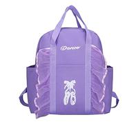 Veemoon Sac à Dos Ballerine pour Fille Sac Danse Classique Garçon Fille avec Fermeture Éclair