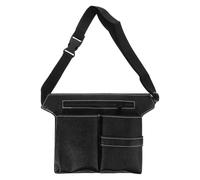 Veemoon Sac Ceinture Professionnel pour Coiffeur Pochette Rangement Ciseaux et Outils de Coiffure Capacité Importante Léger et Sac Multifonction pour Salon et Barbier Noir
