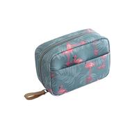 Veemoon Sac Maquillage Voyage Flamingo Grand Format Pochette Cosmétique Portable Imperméable Léger avec Anse Rangement Pratique pour Maison et Déplacements