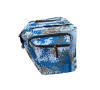 Veemoon Sacoche Arrière Double en Fibre de Polyester Compartiment Principal Sacoche Isotherme et Sangles Adhésives Camouflage pour Vélo pour VTT et Cyclisme