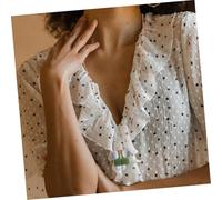 Veemoon Sangle Magnétique Anti-Perte pour Écouteurs sans Fil Cordon et Portable Compatible Collier Chaîne Rouge avec Perles pour Sport et Usage Quotidien