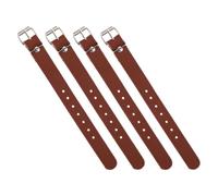 Veemoon Sangles de Fixation en Similicuir Marron pour Panier de Vélo Garçon et Filles 2 Paires Accessoires Vélo Décoratifs et Réglables Compatibles Trottinette et Fille