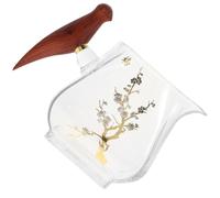 Veemoon Saucière Verre avec Anse Confortable Distributeur de Sauce Gravy pour Restaurant Support Sauce Élégant pour Barbecue et Repas à Domicile