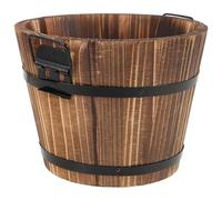 Veemoon Seau à Riz en Bois Rond 18 Cm, Récipient de Stockage Ménager pour Riz Cuit la Vapeur, Accessoire la Cuisine pour Restaurant, Sushi et Conservation Alimentaire