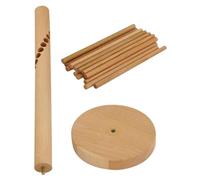 Veemoon Séchoir à Pâtes en Bois Naturel Bras Suspendus, Support à Nouilles pour Séchage Rapide de Spaghettis Frais, Égouttoir à Pâtes Polyvalent Cuisine et Restaurant, 1 Pièce