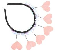 Veemoon Serre-tête Cœur Rose pour Femmes Bandeau Décoratif Saint-valentin et Anniversaire Accessoire Festif et Photo pour Fête Idée Cadeau Originale