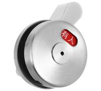 Veemoon Serrure de Porte pour Cloisons de Toilettes Publiques en Acier Inoxydable 304 Indicateur D’occupation, Verrou à Levier sans Clé, Kit Complet D’accessoires pour Salle de Bain et Wc