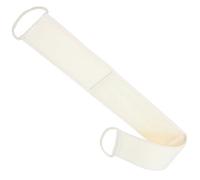 Veemoon Serviette Exfoliante Corps Longue Bande Exfoliante Douce et Polyvalente en Loofah et Tissu Beige Bain