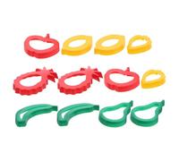 Veemoon Set Accessoires pour Pâte à Modeler Plastique Moules Fruits pour Garçon Fille Sûrs pour Pâte à Biscuit Outils de Jeu DIY pour Développement Moteur et Créativité