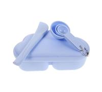 Veemoon Set Bol Masque Facial DIY avec Spatule et Cuillère Doseuse Kit Mélange pour Masques Soin Visage Portable et Facile à Utiliser Bleu