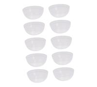 Veemoon Set de 30 Bols Mélangeurs en PVC Blanc Translucide pour Masques Visage, Usage Professionnel en Salon et Personnel à Domicile