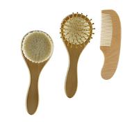 Veemoon Set de Brosses pour Garçon Fille Peigne Doux Massage Chevelu Accessoire de Soin Garçon Fille Sécurité et Confort