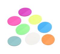 Veemoon Set de Notes Autocollantes Rondes Multifonctions Couleurs Fluorescentes Bloc Mémo Portable avec Motifs Animaux pour Bureau École et Organisation