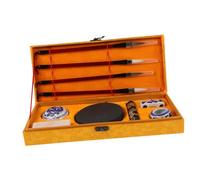 Veemoon Set de Pinceaux de Calligraphie Chinoise Débutant avec Encre et Écriture pour Pratique Du Grand Style Coffret Cadeau Élégant
