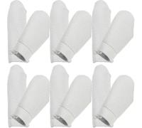 Veemoon Set de Protège-doigts Couvre Pouce en Cuir Pu Lot de 12 Outil de Feutrage Facile à Utiliser Confortable et Antidérapant Couleur Aléatoire pour Couture et