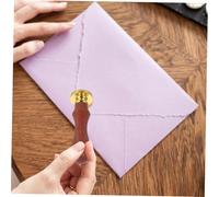 Veemoon Set de Tampon à Cire Vintage de Noël avec Manche Bois et Têtes Alliage Kit de Cachet Rétro pour Invitations Cartes de et Diy
