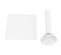 Veemoon Set de Verre pour Peinture Acrylique Pilon et Plateau de Broyage, Texture Fine Constante, Utilité Polyvalente pour Artistes et Ateliers Professionnels