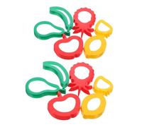 Veemoon Set Outils de Pâte à Modeler Plastique avec Fruits Accessoires de Modelage pour Garçon Fille Moules Solides pour Argile et Pâte à Biscuit Créatif Éducatif